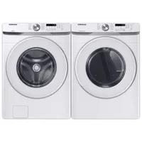 Sécheuse électrique de 7,5 pi³ de Samsung (DVE45T6005W/AC) - Blanc