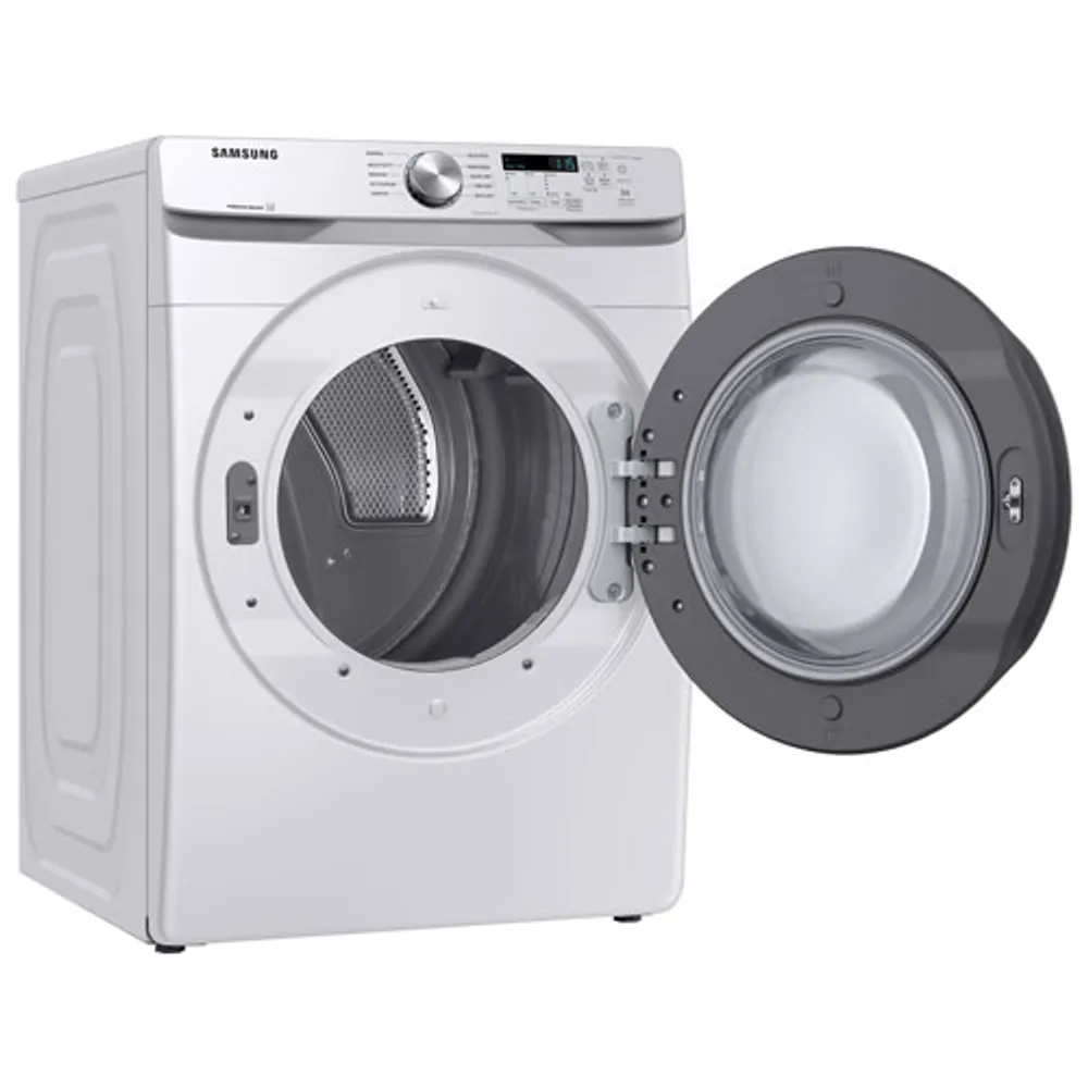 Sécheuse électrique de 7,5 pi³ de Samsung (DVE45T6005W/AC) - Blanc