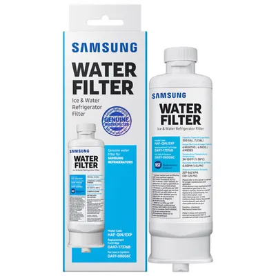 Filtre à eau de Samsung pour réfrigérateurs à deux portes et à congélateur juxtaposé (HAF-QIN/EXP)