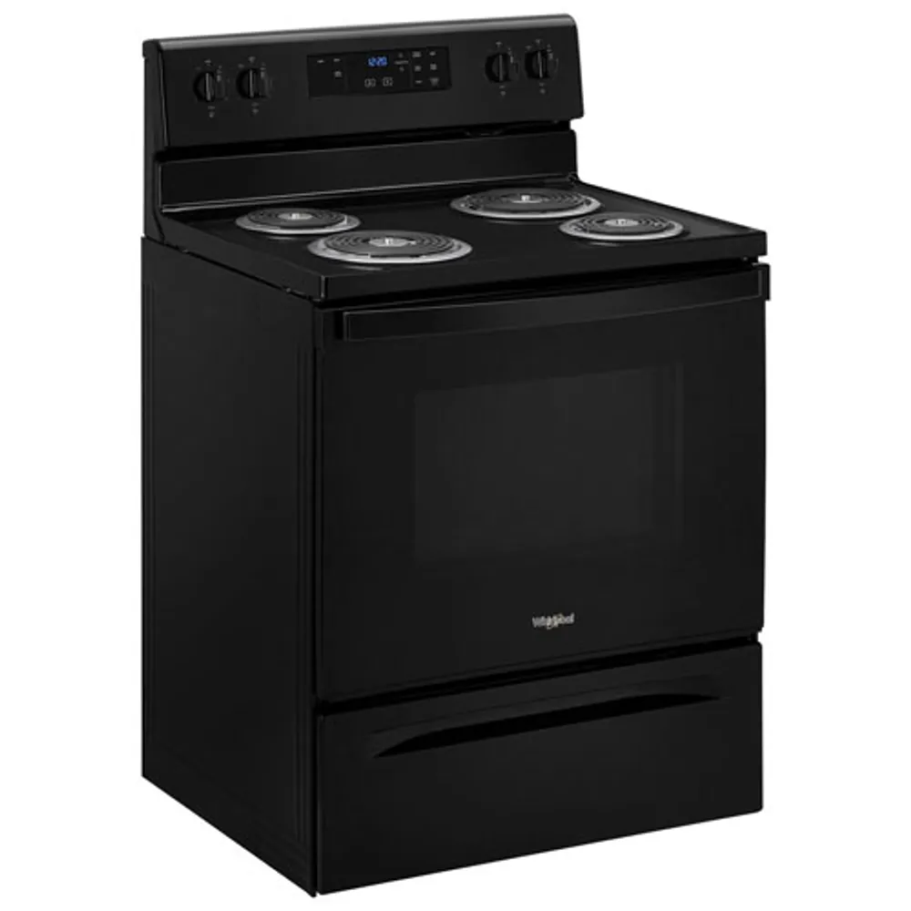 Whirlpool 30" 4.8 Cu. Ft. Freestanding Electric Coil Top Range (YWFC150M0JB) - Black