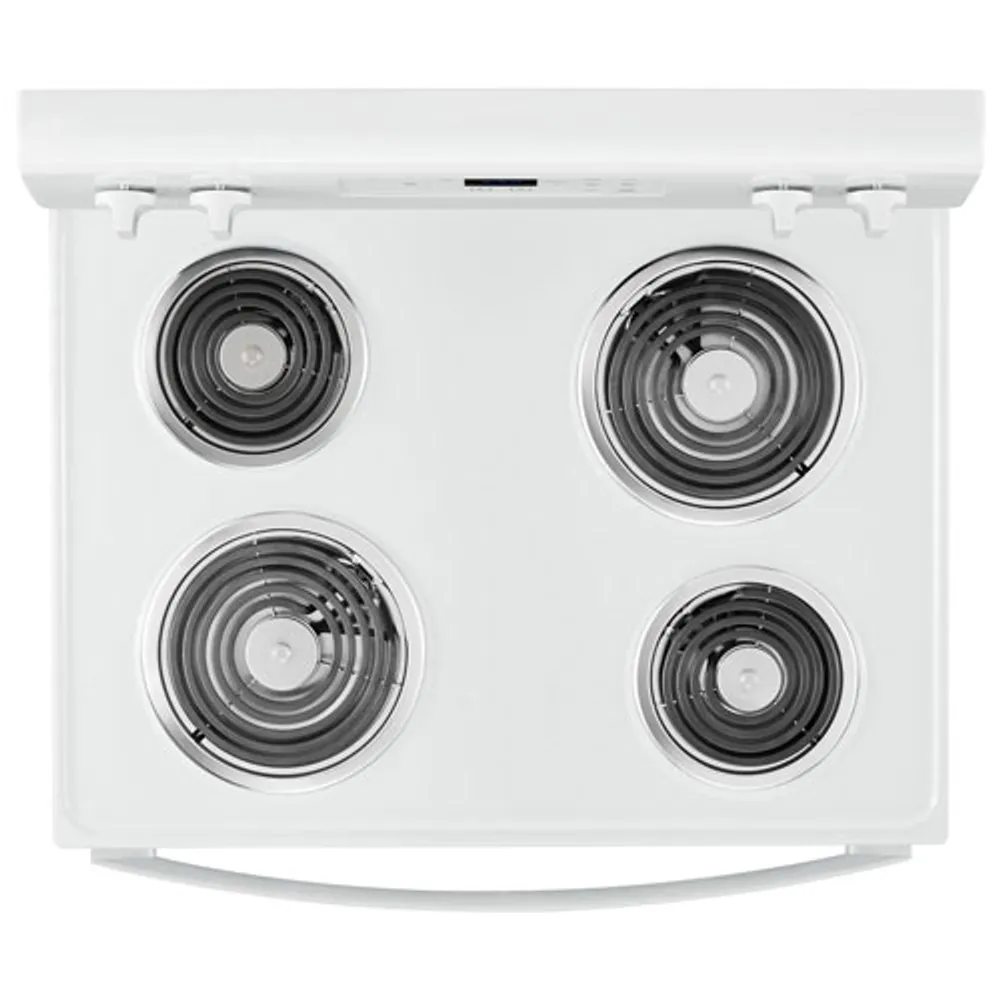Whirlpool 30" 4.8 Cu. Ft. Self-Clean Freestanding Electric Coil Top Range (YWFC315S0JW) - White