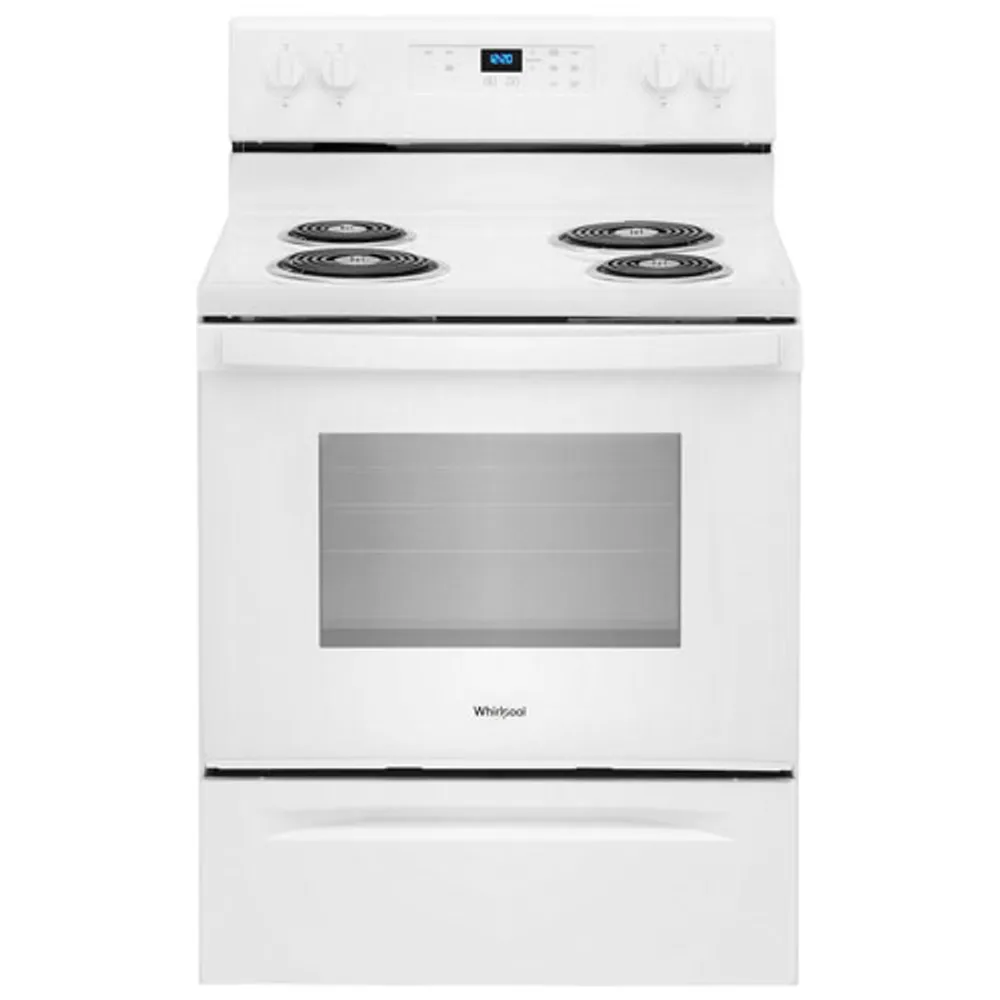 Whirlpool 30" 4.8 Cu. Ft. Freestanding Electric Coil Top Range (YWFC150M0JW) - White