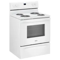 Whirlpool 30" 4.8 Cu. Ft. Freestanding Electric Coil Top Range (YWFC150M0JW) - White