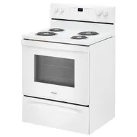 Whirlpool 30" 4.8 Cu. Ft. Freestanding Electric Coil Top Range (YWFC150M0JW) - White