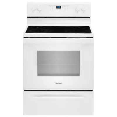 Whirlpool 30" 5.3 Cu. Ft. Self-Clean Freestanding Electric Range (YWFE515S0JW) - White