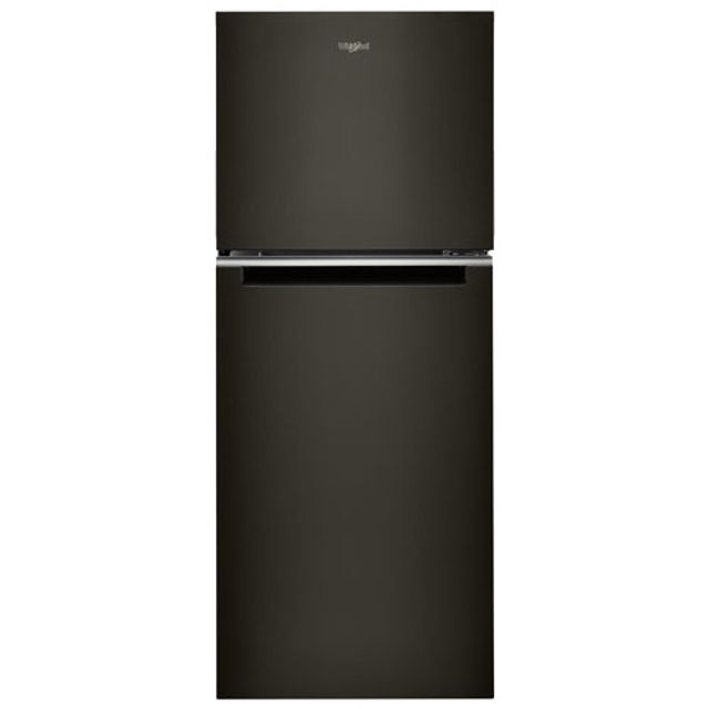 Whirlpool 24" 11.6 Cu. Ft. Top Freezer Refrigerator with LED Lighting (WRT312CZJV) - Black Stainless