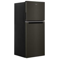 Whirlpool 24" 11.6 Cu. Ft. Top Freezer Refrigerator with LED Lighting (WRT312CZJV) - Black Stainless