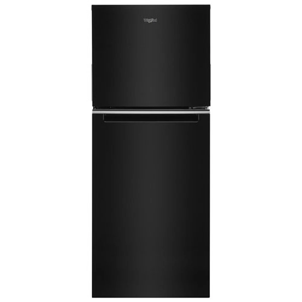 Whirlpool 24" 11.6 Cu. Ft. Top Freezer Refrigerator with LED Lighting (WRT312CZJB) - Black