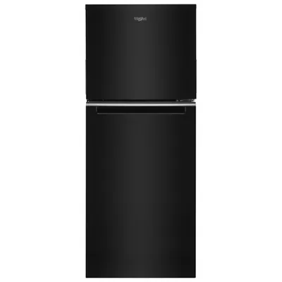 Réfrigérateur à congélateur supérieur 11,6 pi³ 24 po Whirlpool à éclairage DEL (WRT312CZJB) - Noir