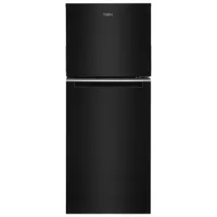 Whirlpool 24" 11.6 Cu. Ft. Top Freezer Refrigerator with LED Lighting (WRT312CZJB) - Black