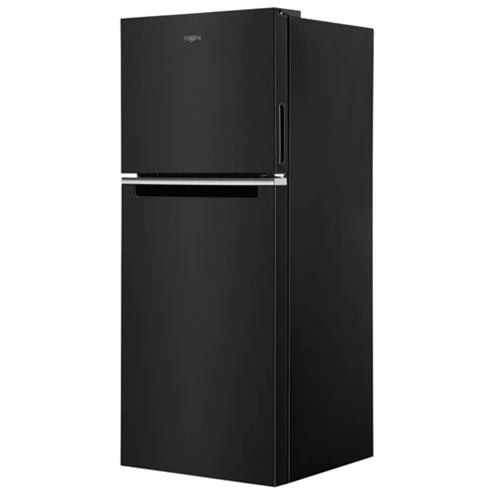 Whirlpool 24" 11.6 Cu. Ft. Top Freezer Refrigerator with LED Lighting (WRT312CZJB) - Black