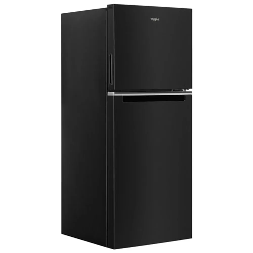 Whirlpool 24" 11.6 Cu. Ft. Top Freezer Refrigerator with LED Lighting (WRT312CZJB) - Black