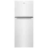 Réfrigérateur à congélateur supérieur 11,6 pi³ 24 po éclairage DEL de Whirlpool (WRT312CZJW) - Blanc