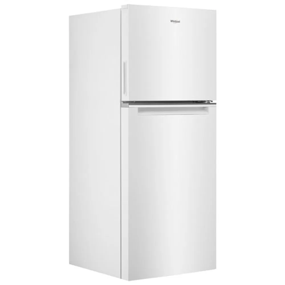 Réfrigérateur à congélateur supérieur 11,6 pi³ 24 po éclairage DEL de Whirlpool (WRT312CZJW) - Blanc