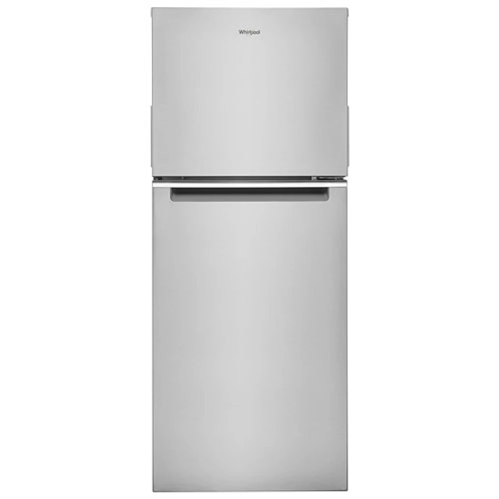 Whirlpool 24" 11.6 Cu. Ft. Top Freezer Refrigerator with LED Lighting (WRT312CZJZ) - Stainless Steel