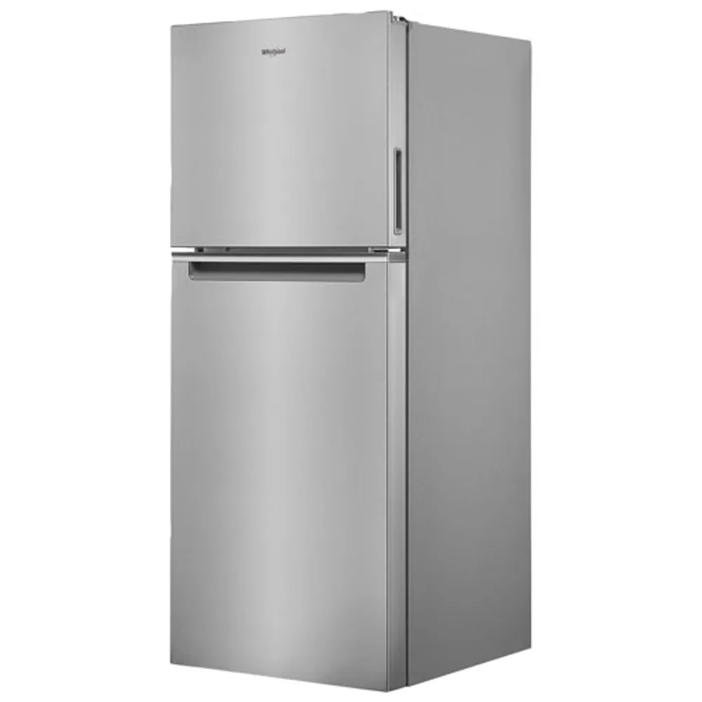 Réfrigérateur à congélateur supérieur 11,6 pi³ 24 po éclairage DEL de Whirlpool (WRT312CZJZ) - Inox