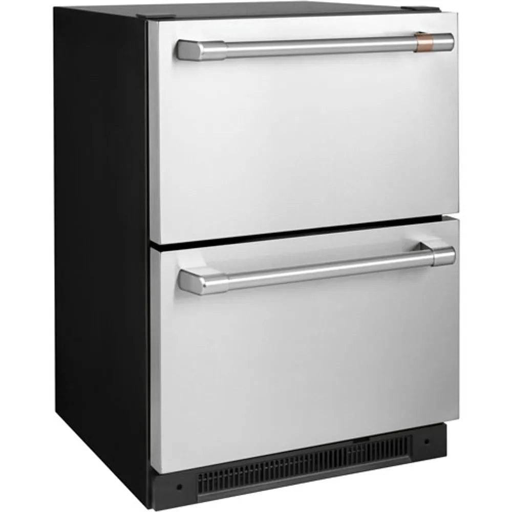 Café 24" 5.7 Cu. Ft. Built-In Dual-Drawer Refrigerator (CDE06RP2NS1) - Stainless Steel