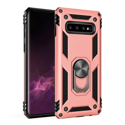 CSmart】 Anti-Drop Hybrid Magnetic Hard Armor Case with Ring Holder for Samsung Galaxy S10 Plus