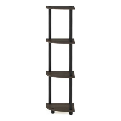 Furinno Tst No-tools 3-Tier Wide Shoe Storage Rack, Dark Brown/Black 