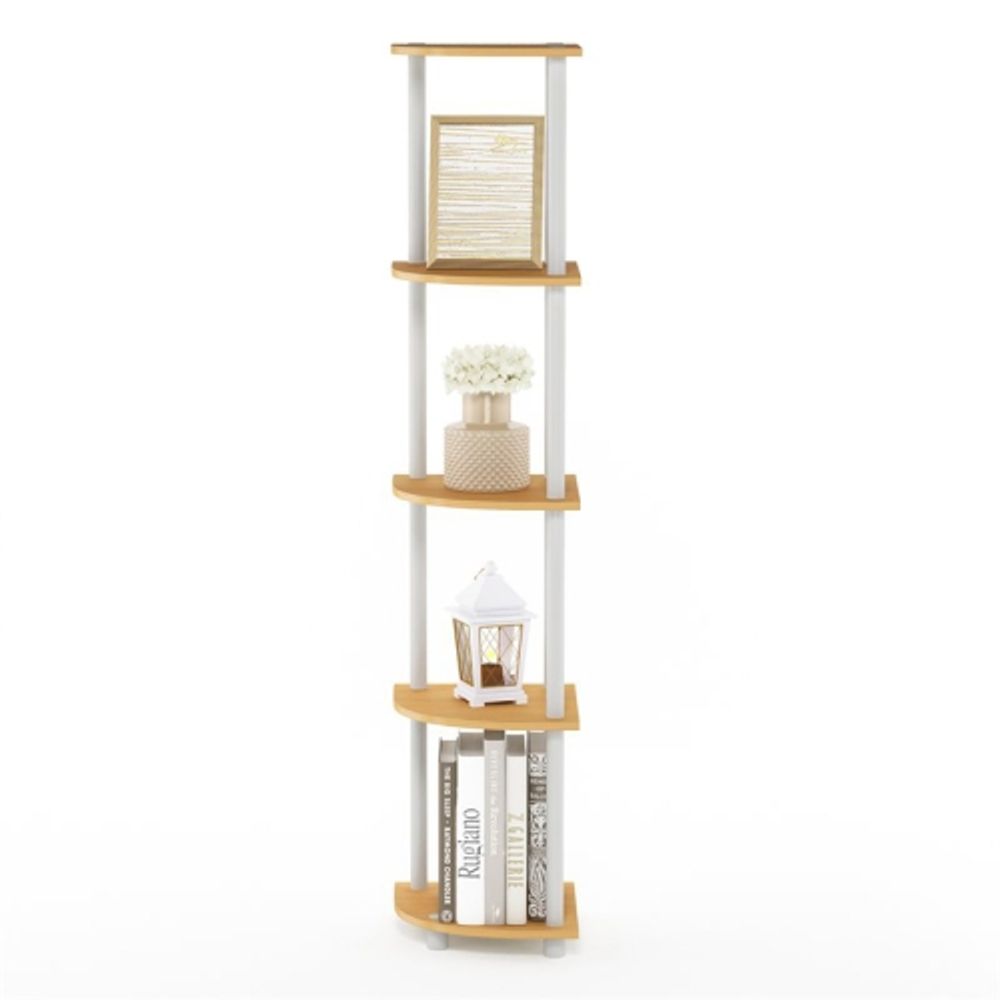 Furinno Turn-N-Tube Wood 5 Tier Corner Display Rack In Beech/Natural |  Bramalea City Centre