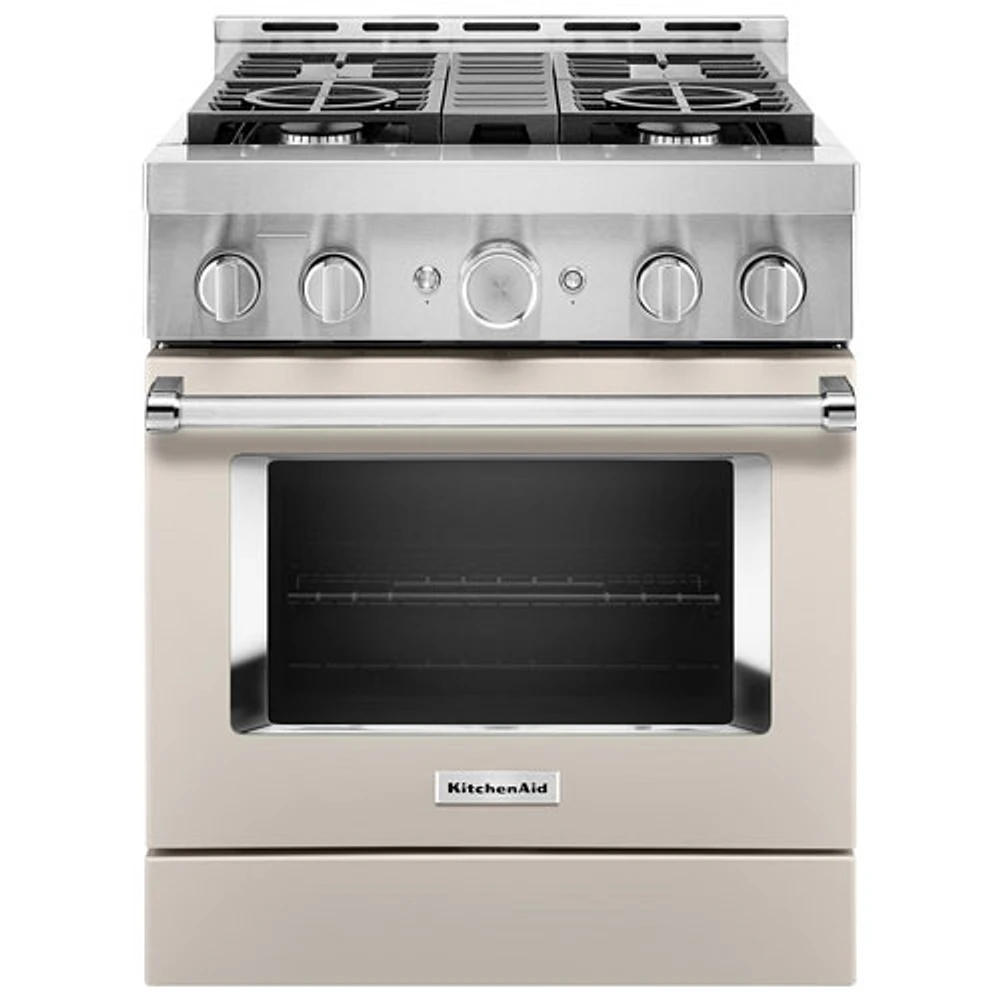 KitchenAid 30" 4.1 Cu. Ft. True Convection Freestanding Gas Range (KFGC500JMH) - Milkshake