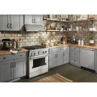 KitchenAid 30" 4.1 Cu. Ft. True Convection Freestanding Gas Range (KFGC500JMH) - Milkshake