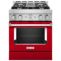 KitchenAid 30" 4.1 Cu. Ft. True Convection Freestanding Gas Range (KFGC500JPA) - Passion Red