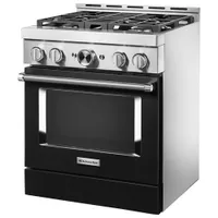 KitchenAid 30" 4.1 Cu. Ft. True Convection Freestanding Gas Range (KFGC500JBK) - Black