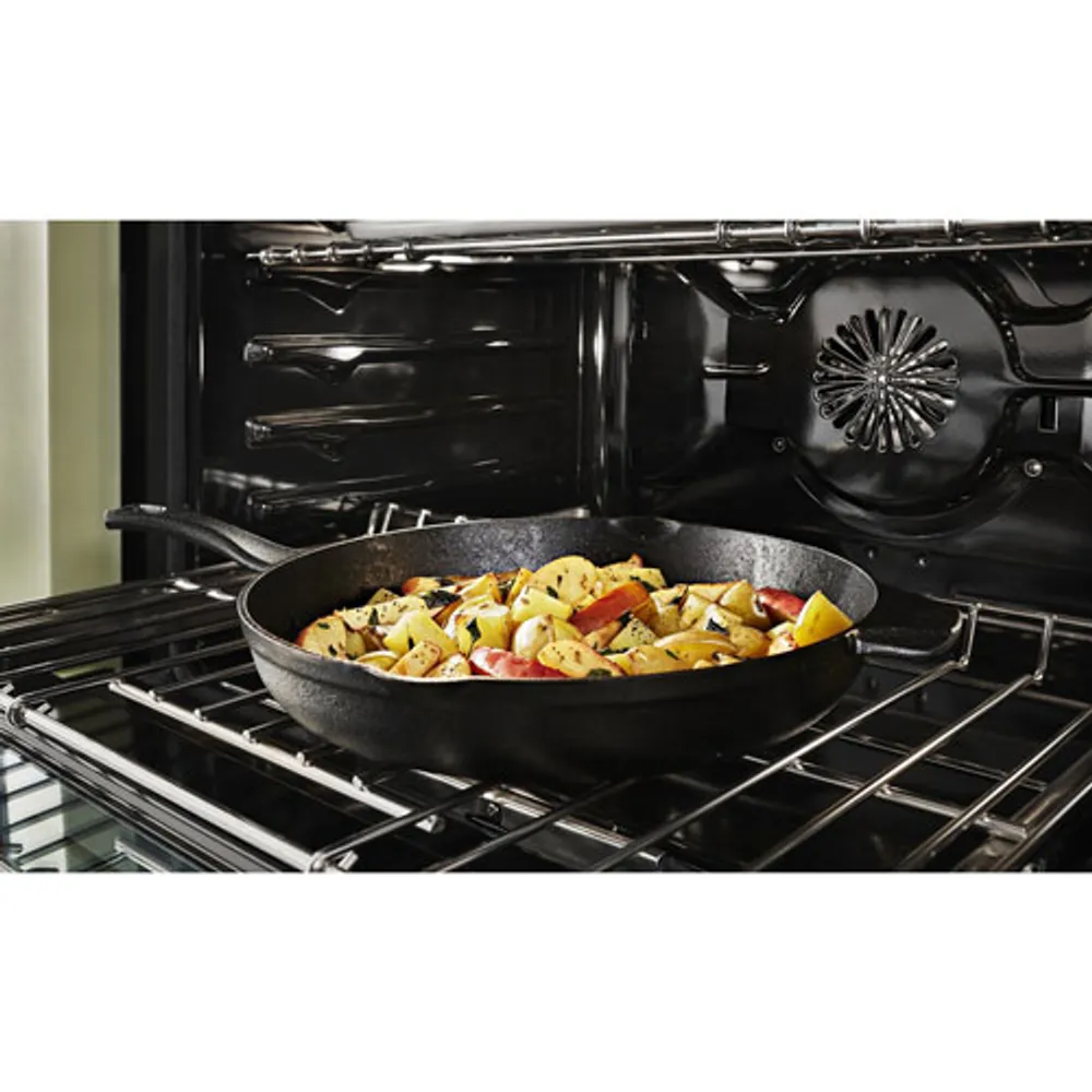 KitchenAid 30" 4.1 Cu. Ft. True Convection Freestanding Gas Range (KFGC500JBK) - Black