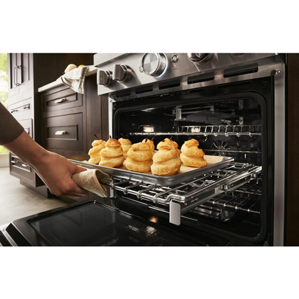 KitchenAid 30" 4.1 Cu. Ft. True Convection Freestanding Gas Range (KFGC500JYP) - Yellow Pepper