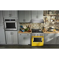 KitchenAid 30" 4.1 Cu. Ft. True Convection Freestanding Gas Range (KFGC500JYP) - Yellow Pepper