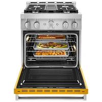 KitchenAid 30" 4.1 Cu. Ft. True Convection Freestanding Gas Range (KFGC500JYP) - Yellow Pepper