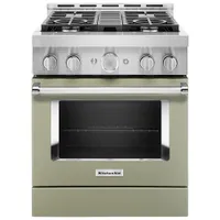 KitchenAid 30" 4.1 Cu. Ft. True Convection Freestanding Gas Range (KFGC500JAV) - Avocado