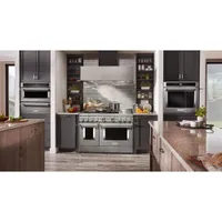 KitchenAid 48" 6.3 Cu. Ft. Double Oven 6-Burner Freestanding Gas Range (KFGC558JSS) - Stainless Steel