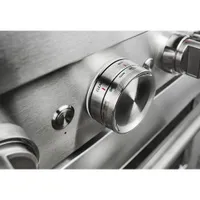 Cuisinière gaz autonome four autonett. conv. vérit. 6 brûleurs 36 po KitchenAid (KFGC506JSS) - Inox