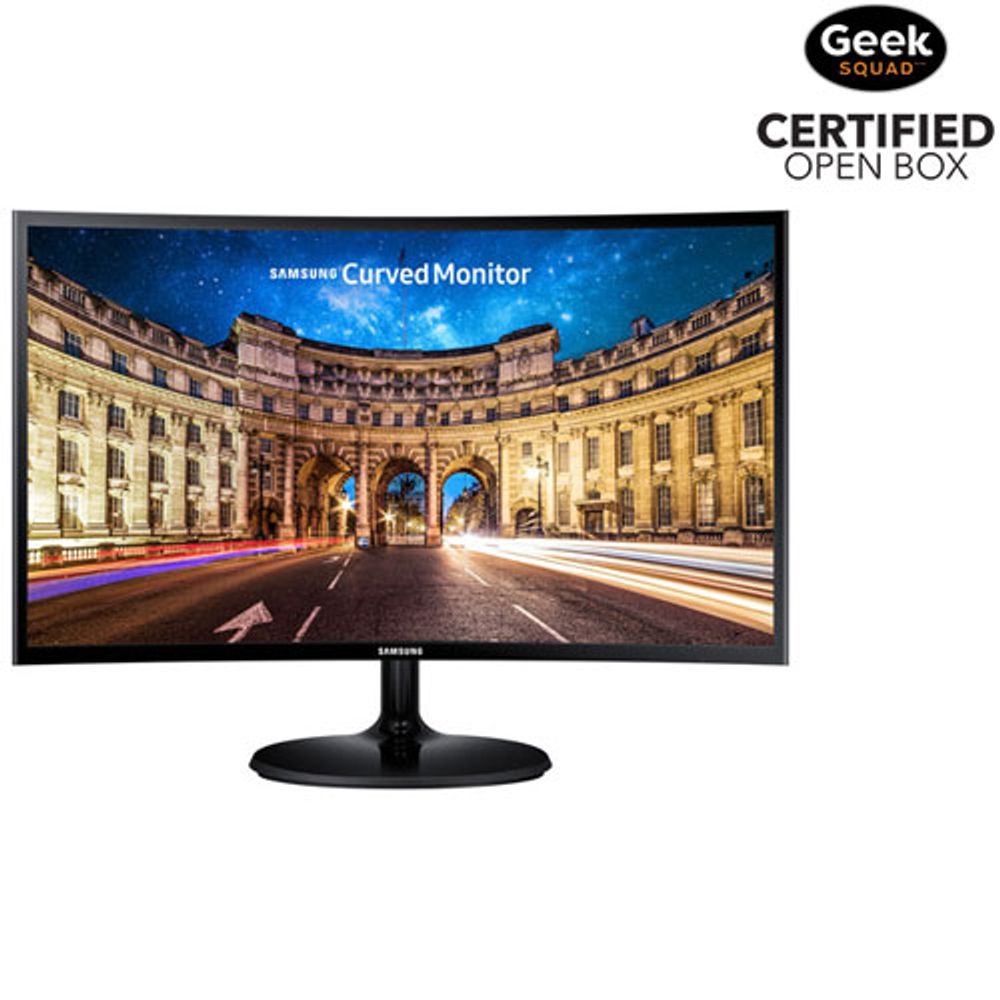 Open Box - Samsung 24" 1080p HD 60Hz 4ms Curved LED Monitor (LC24F390FHNXZA)