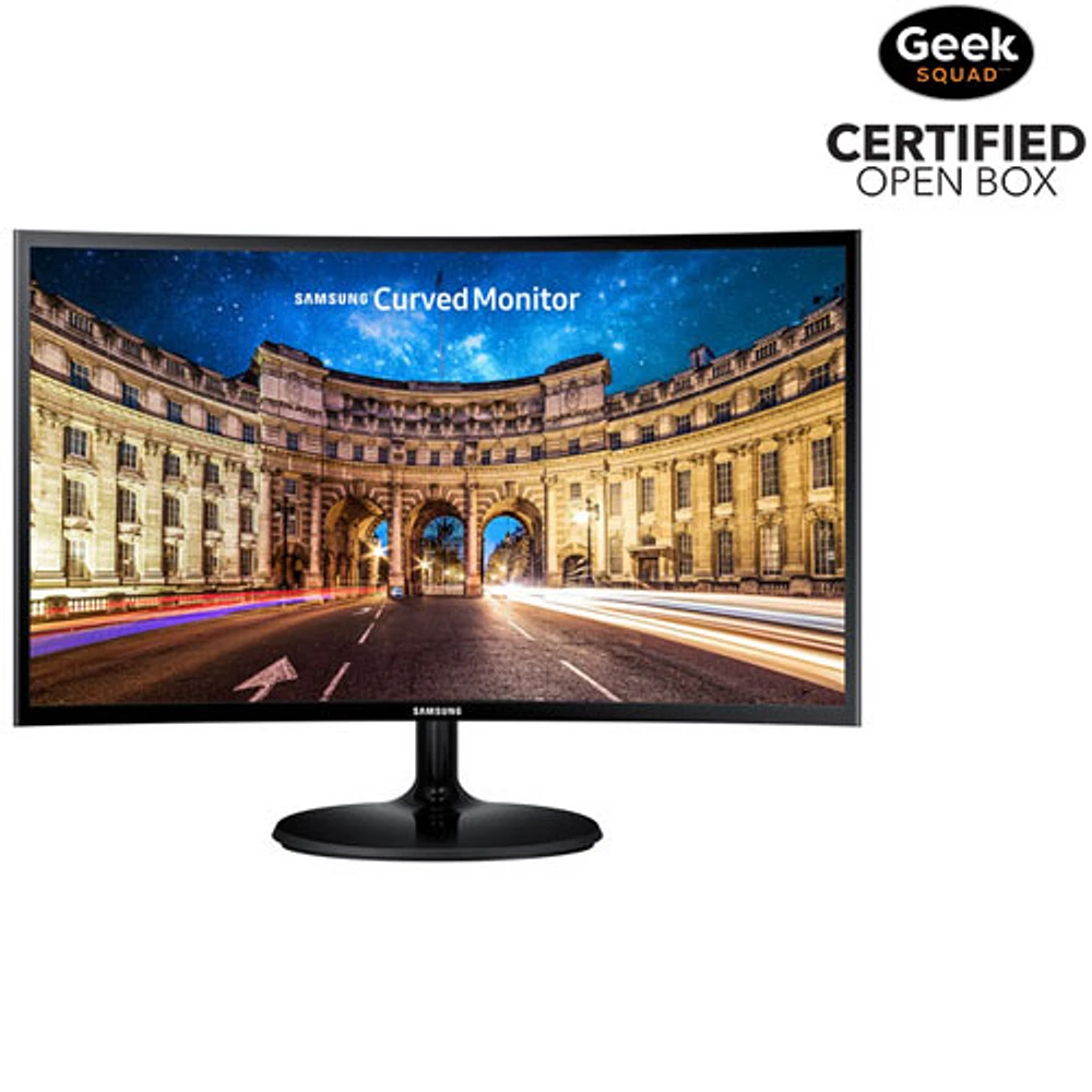 Boîte ouverte - Moniteur incurvé DEL HD 1080p 60 Hz 4 ms de 24 po de Samsung (LC24F390FHNXZA)