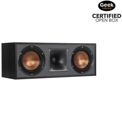 Open Box - Klipsch R52C 100-Watt Centre Channel Speaker - Black