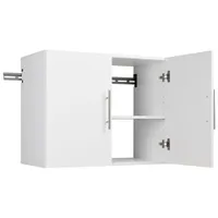 HangUps 24" Transitional 2-Shelf Wall Storage Cabinet - White