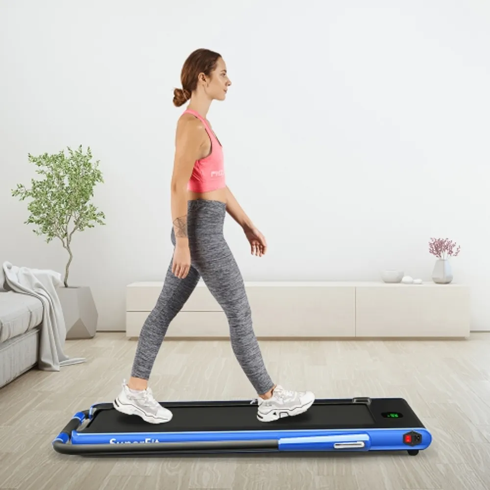 SuperFit 2-in-1 Folding Treadmill with Speaker and Remote Control