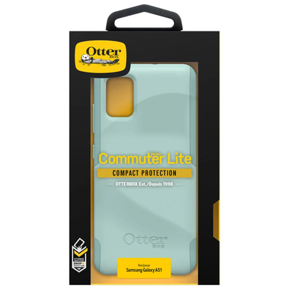 Étui rigide ajusté Commuter d'OtterBox pour Galaxy A51 - Menthe