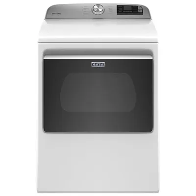 Sécheuse électrique de 7,4 pi³ de Maytag (YMED6230HW) - Blanc