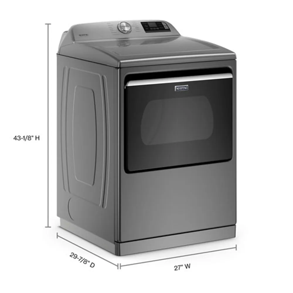 Maytag 7.4 Cu. Ft. Electric Dryer (YMED7230HC) - Metallic Slate