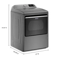 Maytag 7.4 Cu. Ft. Gas Dryer (MGD6230HC) - Metallic Slate