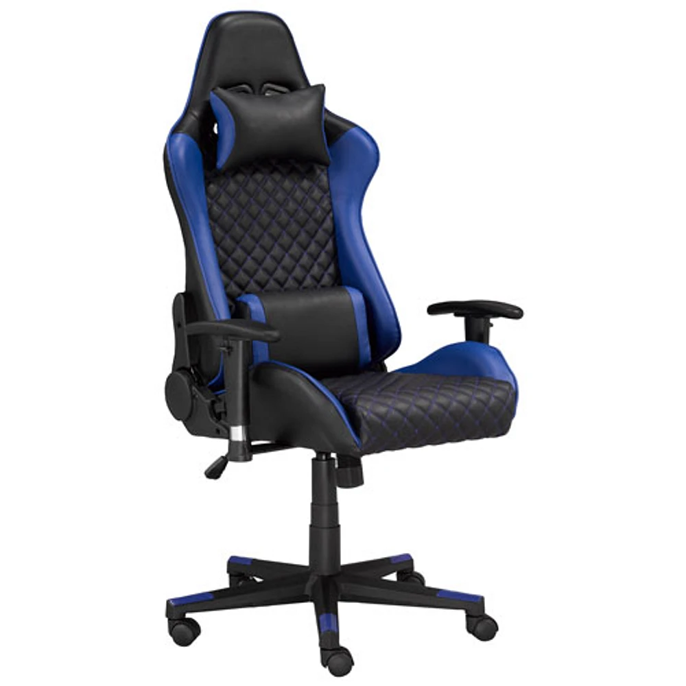 Brassex Atticus Ergonomic Faux Leather Gaming Chair - Blue