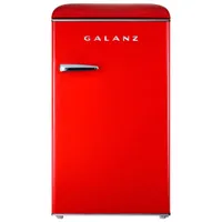 Galanz 4.4 Cu. Ft. Freestanding Retro Bar Fridge (GLR44RDER) - Red