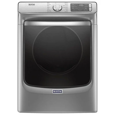 Maytag 7.4 Cu. Ft. Electric Steam Dryer (YMED8630HC) - Chrome Shadow - Open Box - Perfect Condition