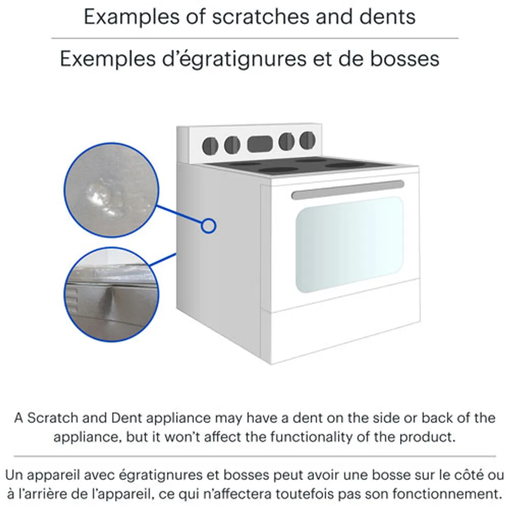 Frigidaire 30" 4.8 Cu. Ft. Electric Range (FCRE305CAS) -Stainless Steel - Open Box - Scratch & Dent