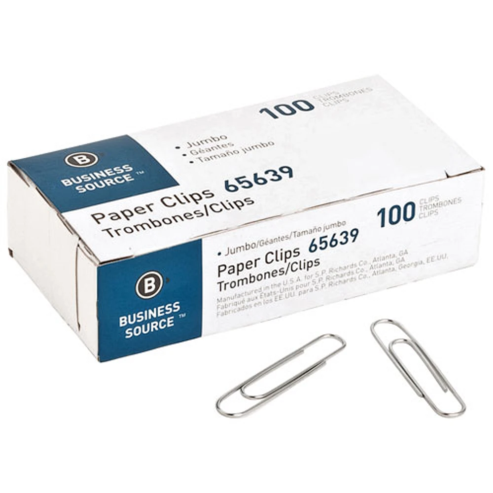 Business Source Jumbo Paper Clips (65639)