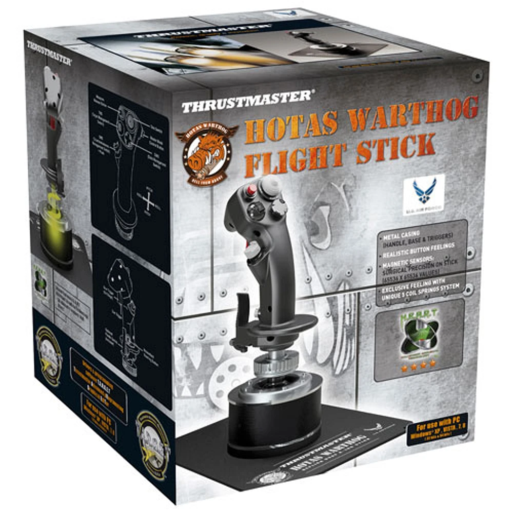 Manche à balai de vol HOTAS Warthog de Thrustmaster